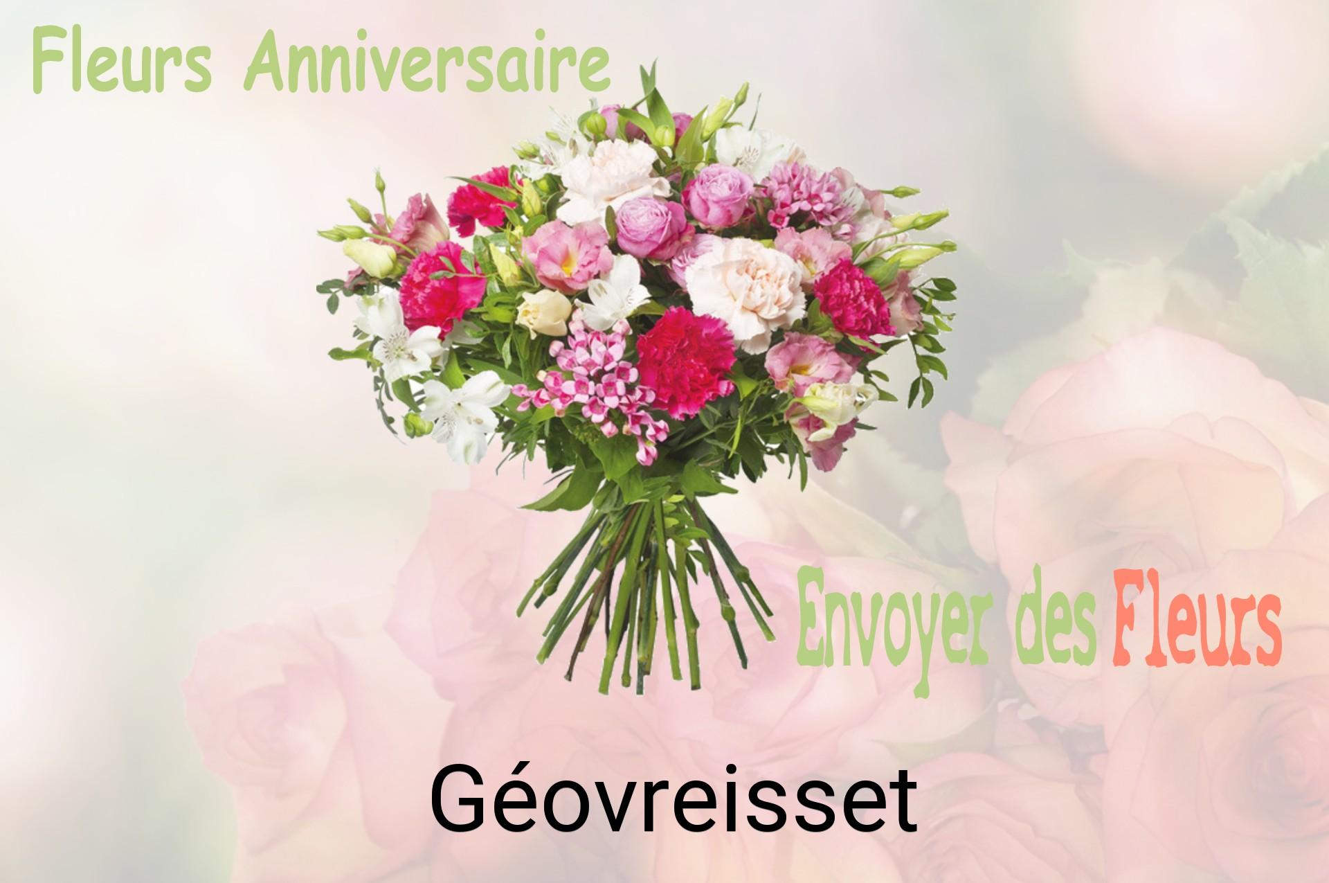 Bouquet de fleurs d’anniversaire livré à Géovreisset